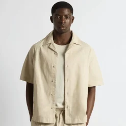Linen Blend Short Sleeve Shirt