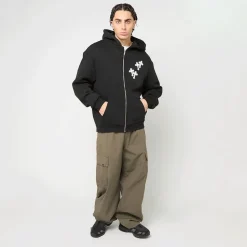 Mary Cross Fluffy Zip Hoody