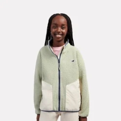 NB Premium Borg Fleece Zip Thru Funnel garter snake