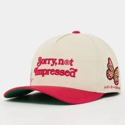 Not Impressed Floral Twill Trucker