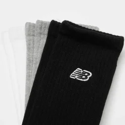3 PACK - Black Patch Logo Crew