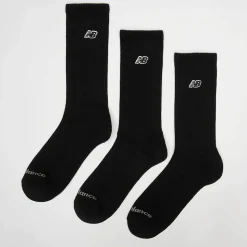 3 PACK - Black Patch Logo Crew