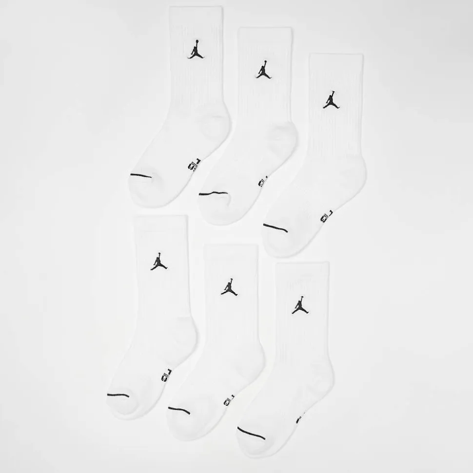 6 PACK - Everyday Cushioned Crew Socks
