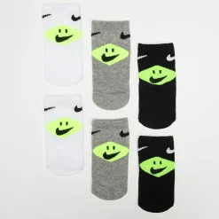 6 PACK - Infant Smiley Ankle Socks