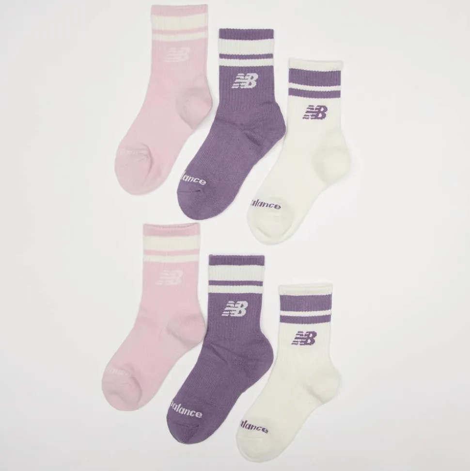 6 PACK - Kids Everyday Stripe Midcalf