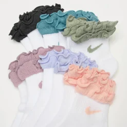 6 PACK - NHG Ruffle Ankle Socks