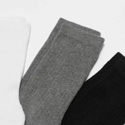 3 PACK - Small Logo Essential Crew Socks