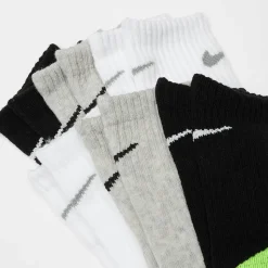 6 PACK - Smiley Cushioned Crew Socks