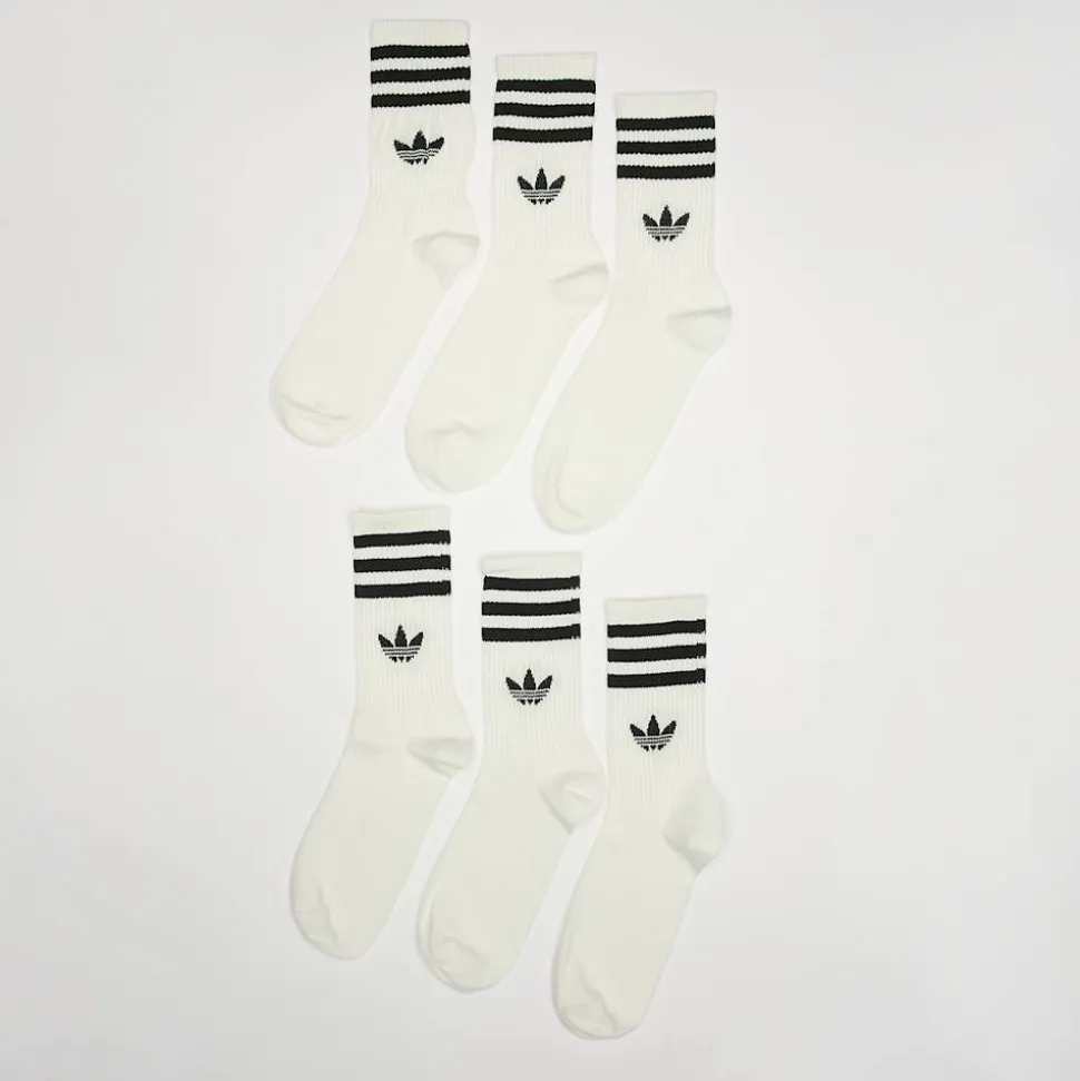 6 PACK - 3-Stripes Crew Socks