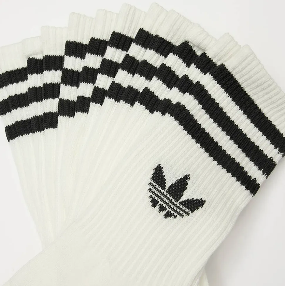 6 PACK - 3-Stripes Crew Socks