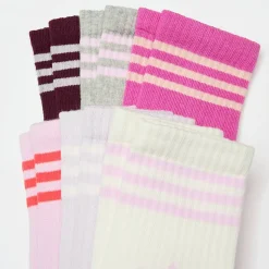 6 PACK - 3 Stripes Crew Socks