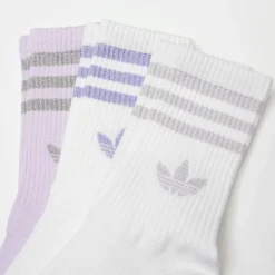 3 PACK - 3 Stripes Glitter Crew
