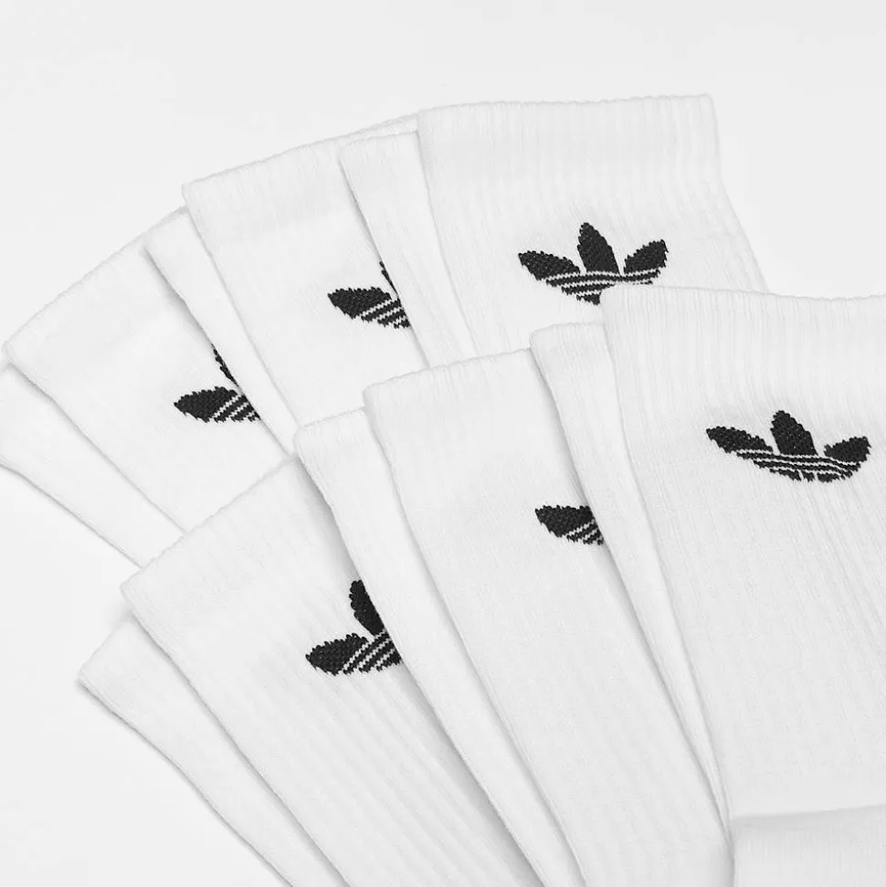 6 PACK - Trefoil Cushion Crew Socks