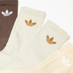 6 PACK - Trefoil Cushion Crew Socks