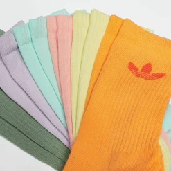 6 PACK - Trefoil Cushion Crew Socks