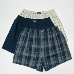 3 PACK - Woven Label Woven Boxershorts