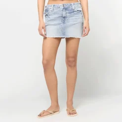 Sadie Mini Denim Skirt Flap