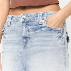 Sadie Mini Denim Skirt Flap