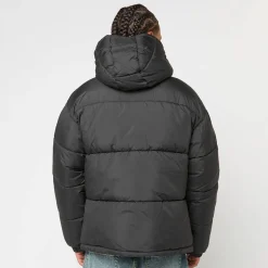 Shiny Puffer Jacket With Hood