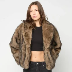 Short Faux Fur Jacket