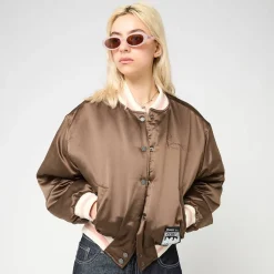 Signature Bowling Jacket Brown