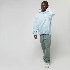 Signature Logo Pinstripe Oversized Hoodie