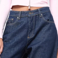 Signature Rinsed Straight Leg Denim Pants