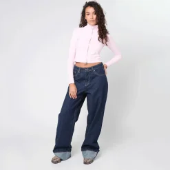 Signature Rinsed Straight Leg Denim Pants