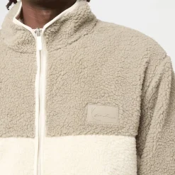 Signature Rubber Patch Teddy Zip Jacket