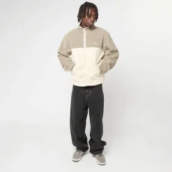 Signature Rubber Patch Teddy Zip Jacket
