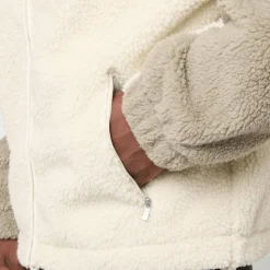 Signature Rubber Patch Teddy Zip Jacket
