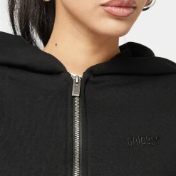 Small Logo Essential Oversized Zip Hoodie