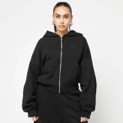 Small Logo Essential Oversized Zip Hoodie