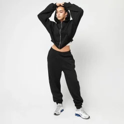 Small Logo Essential Oversized Zip Hoodie