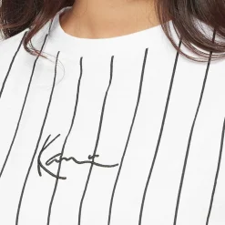 Small Signature Essential Pinstripe Oversized Tee