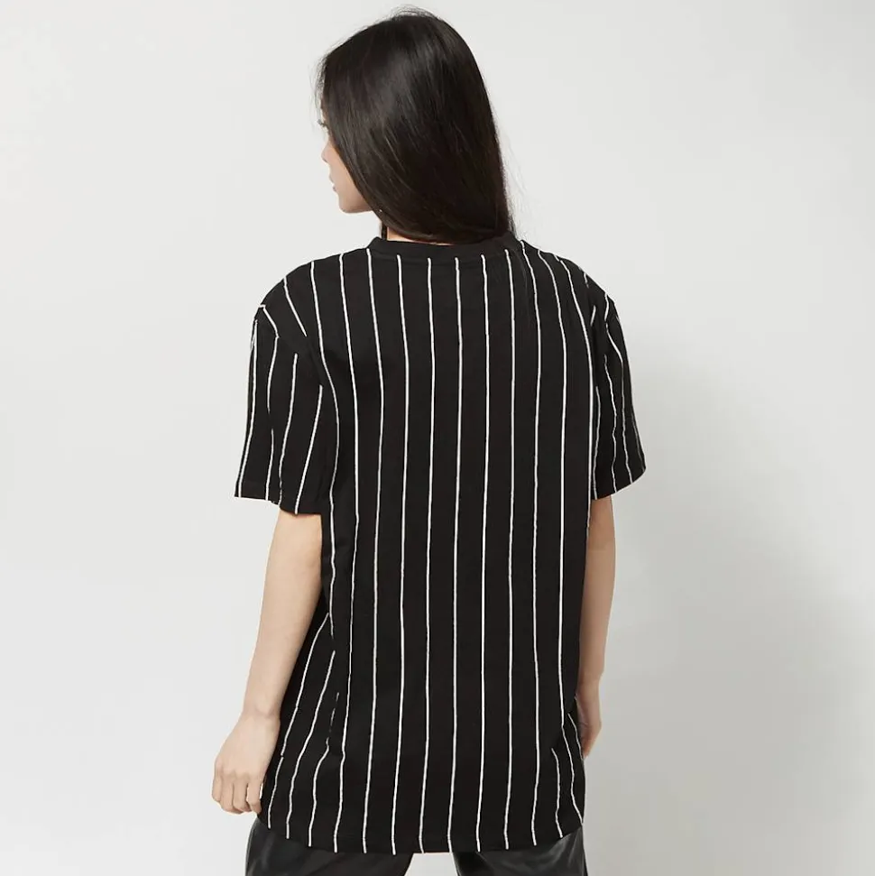 Small Signature Essential Pinstripe Oversized Tee