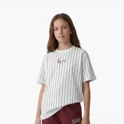 Small Signature Essential Pinstripe Tee Junior