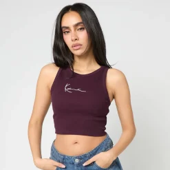 Small Signature Essential Racer Rib Top