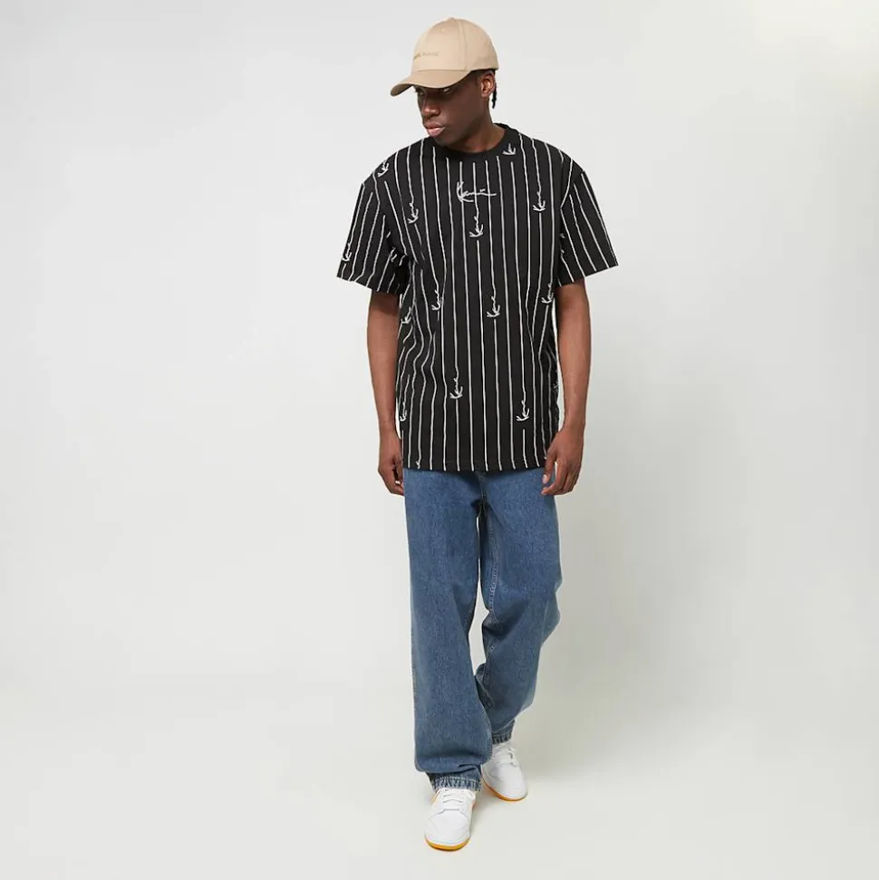 Small Signature Logo Pinstripe Tee