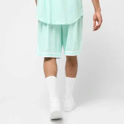 Small Varsity Logo Pinstripe Mesh Shorts