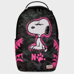 Snoopy Pink Stencil Backpack
