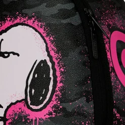 Snoopy Pink Stencil Backpack