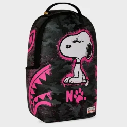 Snoopy Pink Stencil Backpack