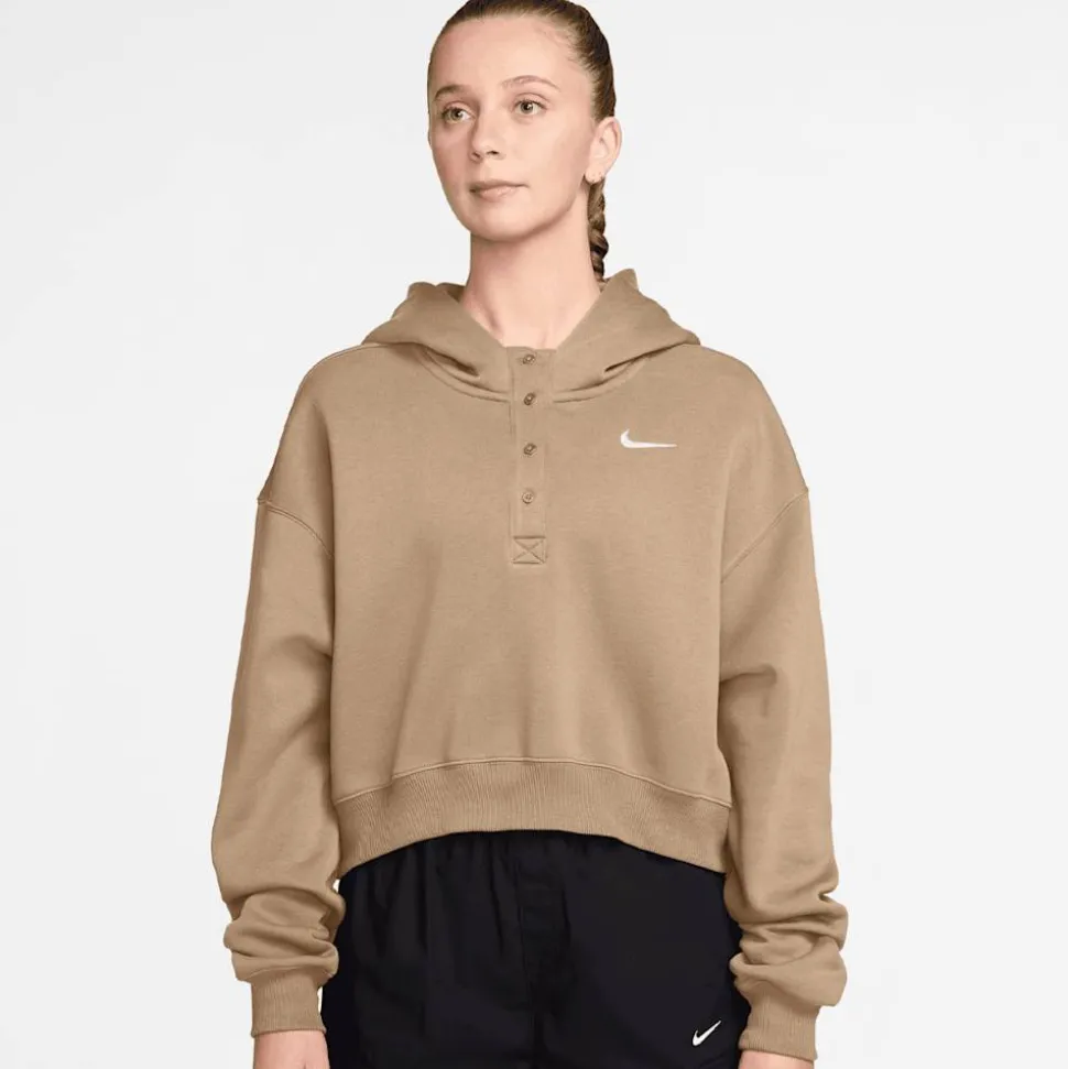 Sportswear Phoenix Fleece Oversized Crop Hoodie