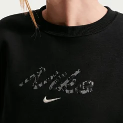 Sportswear Studio Fleece Oversized Crew All-Over-Print