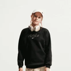 Sportswear Studio Fleece Oversized Crew All-Over-Print