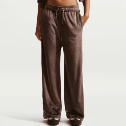 Sportswear Trend High-Rise Wide Velour Pants