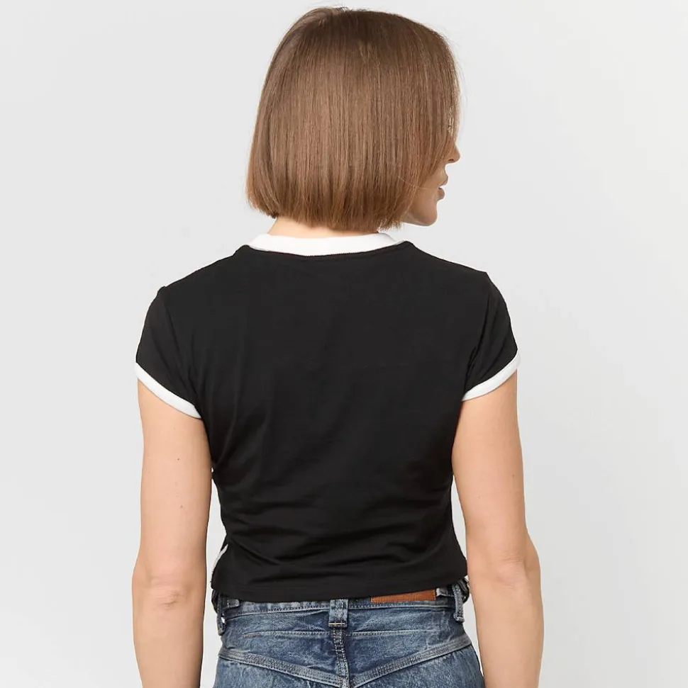 Sporty Cap Sleeves Ringer Baby Tee