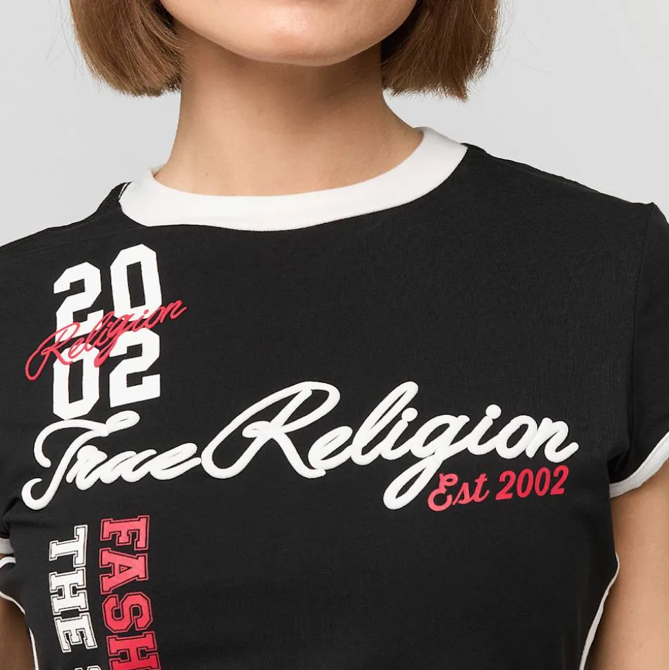 Sporty Cap Sleeves Ringer Baby Tee
