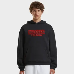 Stranger Things Neon Sign Fluffy Hoody